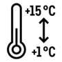 Gastro: teplotní rozsah +1 °C / +15 °C